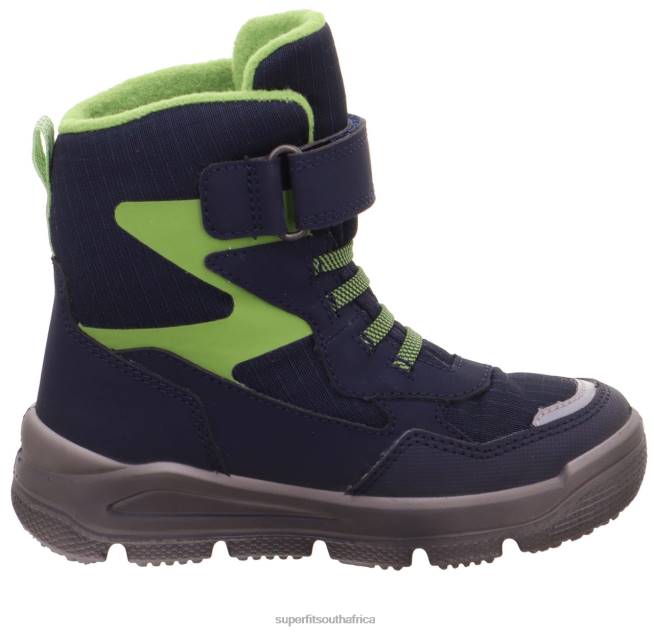 MARS - Boot with Velcro Fastener Toddlers Blue/Light Green NLL0698 Superfit Boots