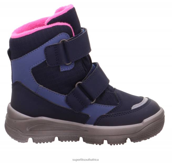 MARS - Boot with Velcro Fastener Toddlers Blue/Pink NLL0718 Superfit Boots