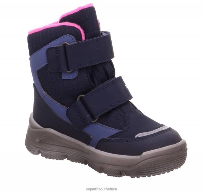 MARS - Boot with Velcro Fastener Toddlers Blue/Pink NLL0718 Superfit Boots