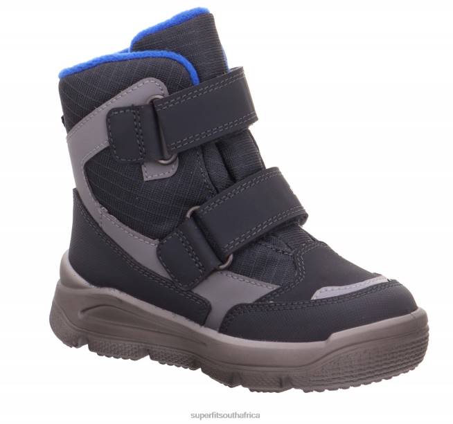 MARS - Boot with Velcro Fastener Toddlers Grey/Blue NLL0751 Superfit Boots