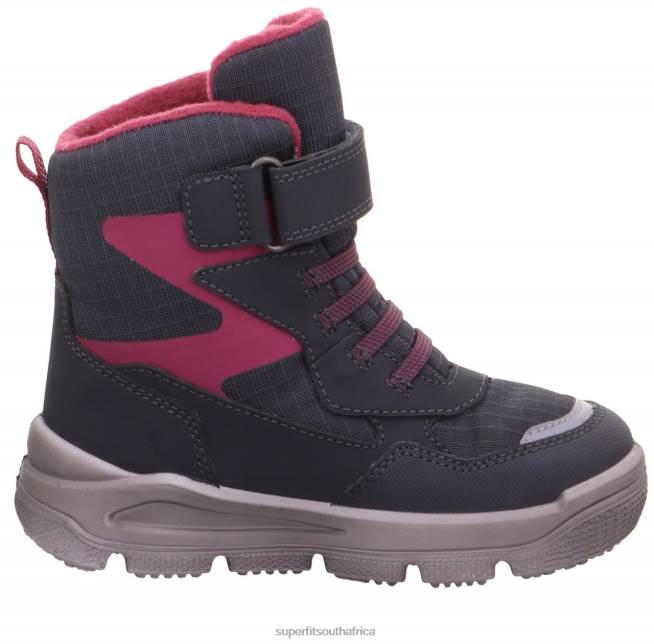 MARS - Boot with Velcro Fastener Toddlers Grey/Red NLL0752 Superfit Boots