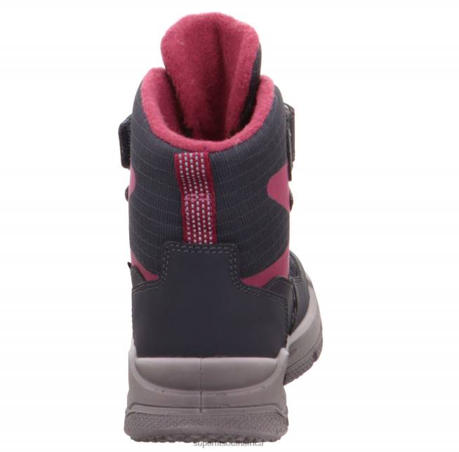 MARS - Boot with Velcro Fastener Toddlers Grey/Red NLL0752 Superfit Boots