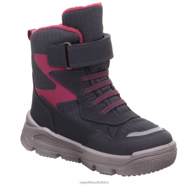 MARS - Boot with Velcro Fastener Toddlers Grey/Red NLL0752 Superfit Boots