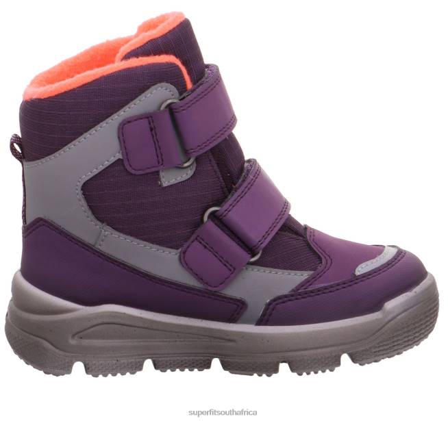 MARS - Boot with Velcro Fastener Toddlers Purple/Orange NLL0693 Superfit Boots