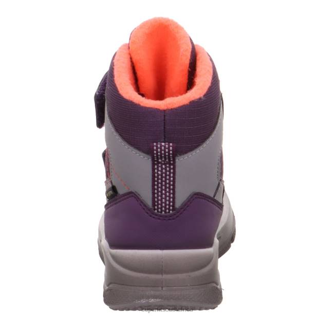 MARS - Boot with Velcro Fastener Toddlers Purple/Orange NLL0693 Superfit Boots