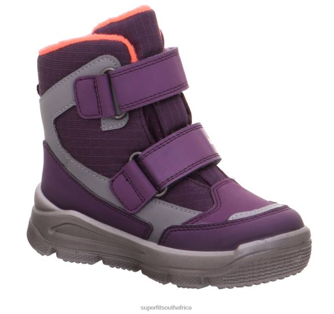 MARS - Boot with Velcro Fastener Toddlers Purple/Orange NLL0693 Superfit Boots