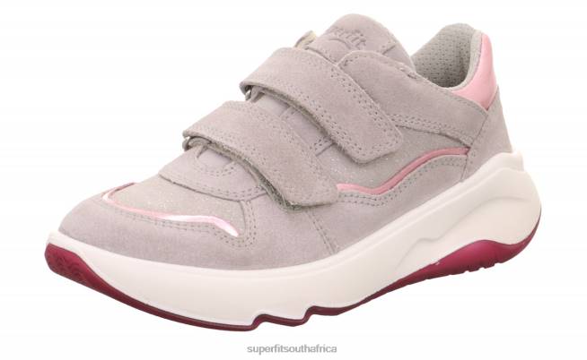 MELODY - Sneakers low with Velcro Fastener Toddlers Light Grey/Pink NLL0776 Superfit Low Sneakers