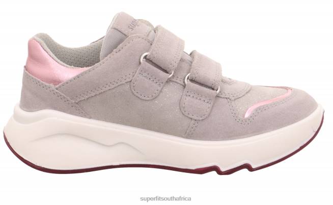 MELODY - Sneakers low with Velcro Fastener Toddlers Light Grey/Pink NLL0776 Superfit Low Sneakers