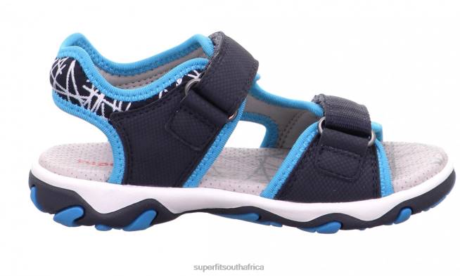 MIKE 30 - Sandal with Velcro Fastener Toddlers Blue NLL0639 Superfit Sandals