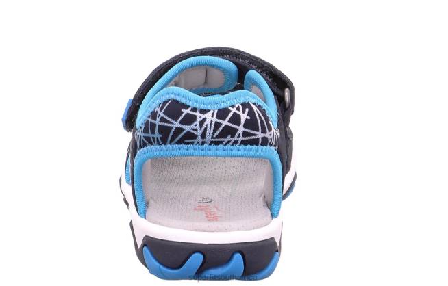 MIKE 30 - Sandal with Velcro Fastener Toddlers Blue NLL0639 Superfit Sandals