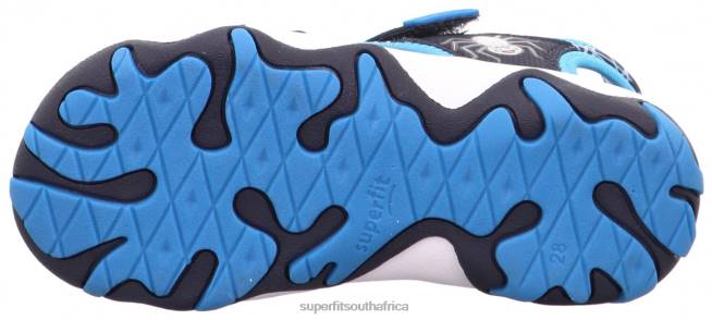 MIKE 30 - Sandal with Velcro Fastener Toddlers Blue NLL0639 Superfit Sandals