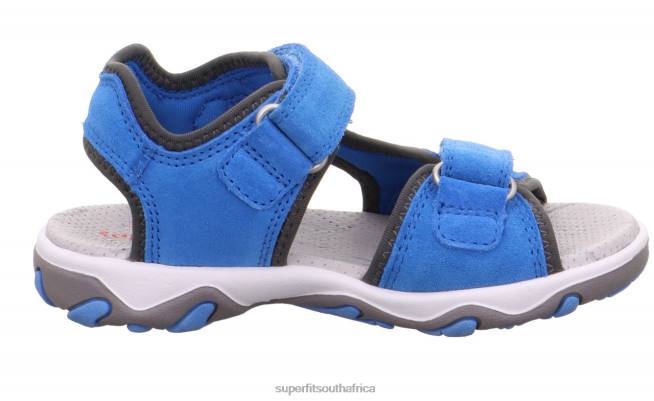 MIKE 30 - Sandal with Velcro Fastener Toddlers Blue/Grey NLL0641 Superfit Sandals