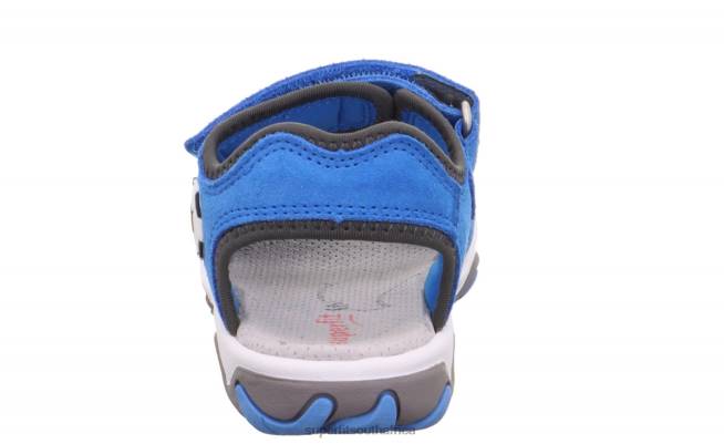 MIKE 30 - Sandal with Velcro Fastener Toddlers Blue/Grey NLL0641 Superfit Sandals