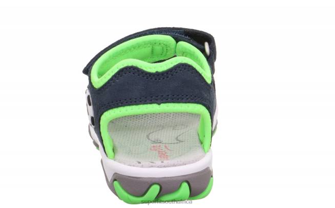 MIKE 30 - Sandal with Velcro Fastener Toddlers Blue/Light Green NLL0613 Superfit Sandals