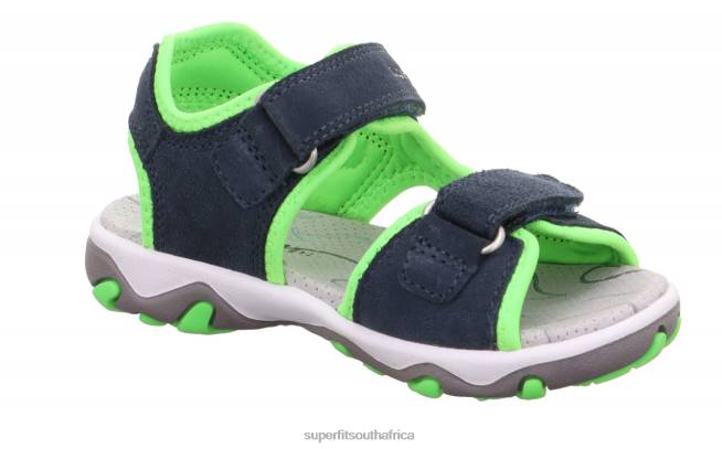 MIKE 30 - Sandal with Velcro Fastener Toddlers Blue/Light Green NLL0613 Superfit Sandals