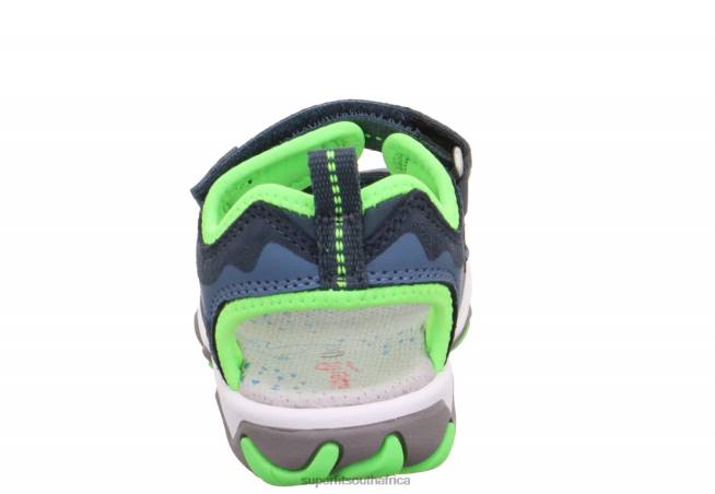 MIKE 30 - Sandal with Velcro Fastener Toddlers Blue/Light Green NLL0644 Superfit Sandals