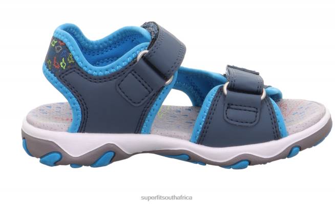 MIKE 30 - Sandal with Velcro Fastener Toddlers Blue/Turquoise NLL0621 Superfit Sandals