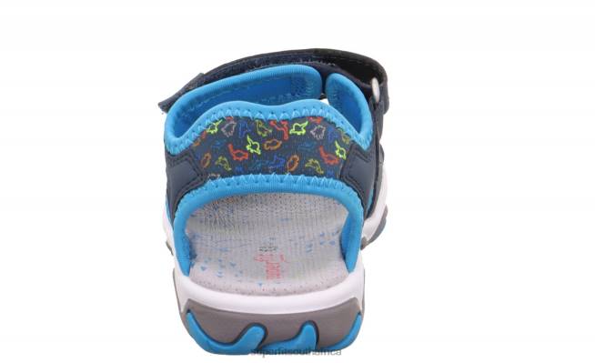 MIKE 30 - Sandal with Velcro Fastener Toddlers Blue/Turquoise NLL0621 Superfit Sandals