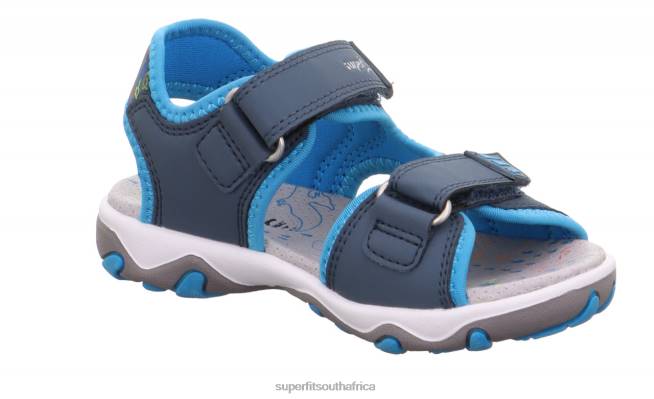 MIKE 30 - Sandal with Velcro Fastener Toddlers Blue/Turquoise NLL0621 Superfit Sandals