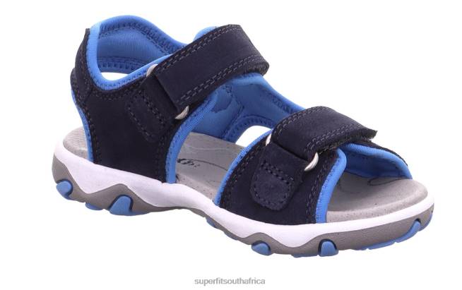 MIKE 30 - Sandal with Velcro Fastener Toddlers Blue/Turquoise NLL0628 Superfit Sandals