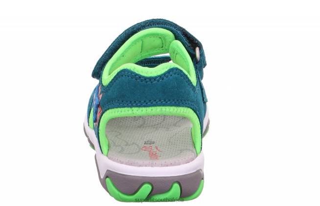 MIKE 30 - Sandal with Velcro Fastener Toddlers Green/Light Green NLL0626 Superfit Sandals