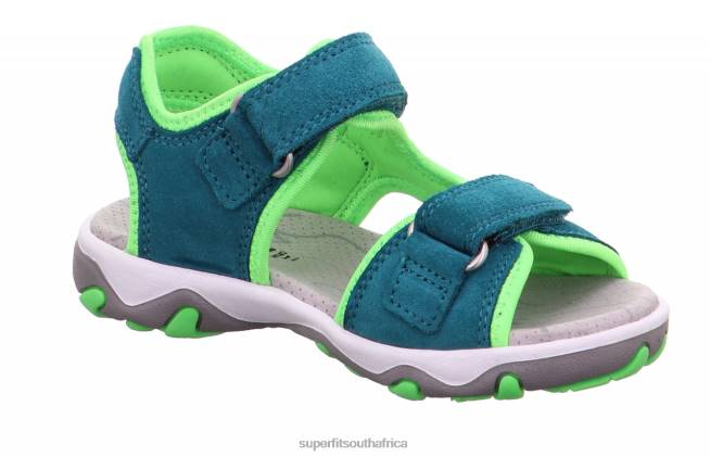 MIKE 30 - Sandal with Velcro Fastener Toddlers Green/Light Green NLL0626 Superfit Sandals