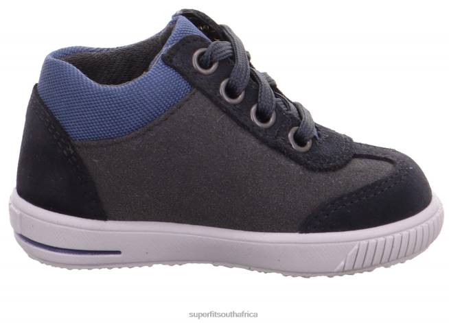 MOPPY - Sneakers low with Lacing Babies Grey/Blue NLL0395 Superfit Low Sneakers