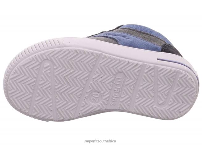 MOPPY - Sneakers low with Lacing Babies Grey/Blue NLL0395 Superfit Low Sneakers