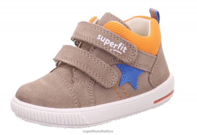 MOPPY - Sneakers low with Velcro Fastener Babies Beige/Orange NLL0294 Superfit Low Sneakers