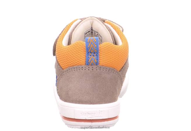 MOPPY - Sneakers low with Velcro Fastener Babies Beige/Orange NLL0294 Superfit Low Sneakers