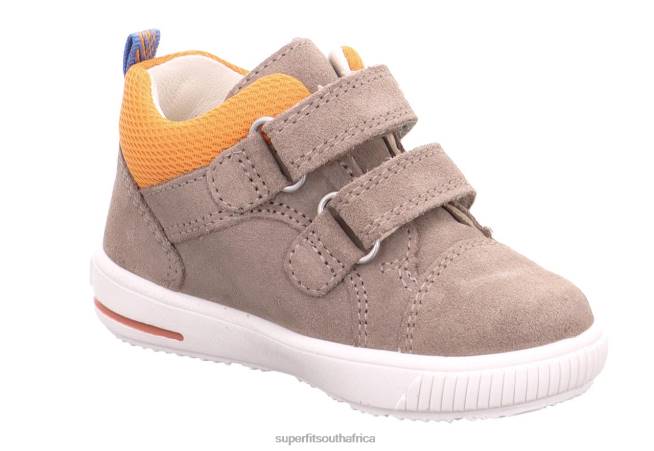 MOPPY - Sneakers low with Velcro Fastener Babies Beige/Orange NLL0294 Superfit Low Sneakers