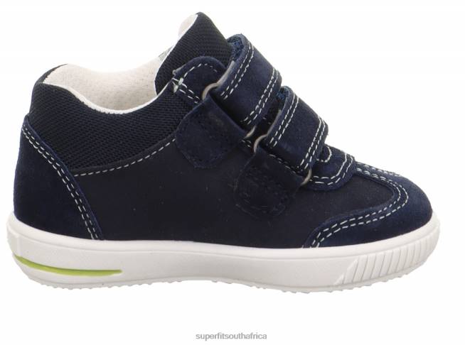 MOPPY - Sneakers low with Velcro Fastener Babies Blue/Light Green NLL0245 Superfit Low Sneakers