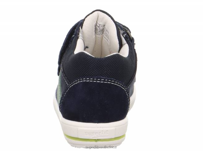 MOPPY - Sneakers low with Velcro Fastener Babies Blue/Light Green NLL0245 Superfit Low Sneakers