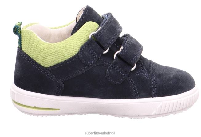 MOPPY - Sneakers low with Velcro Fastener Babies Blue/Light Green NLL0344 Superfit Low Sneakers