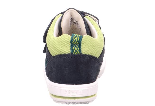 MOPPY - Sneakers low with Velcro Fastener Babies Blue/Light Green NLL0344 Superfit Low Sneakers