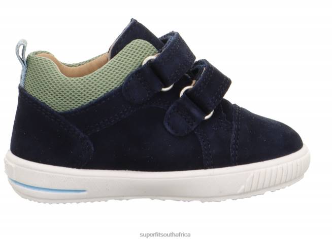 MOPPY - Sneakers low with Velcro Fastener Babies Blue/Light Green NLL0352 Superfit Low Sneakers