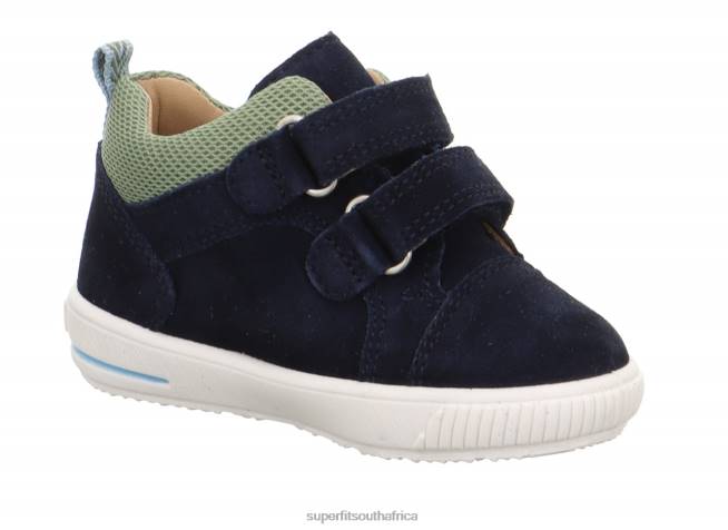 MOPPY - Sneakers low with Velcro Fastener Babies Blue/Light Green NLL0352 Superfit Low Sneakers