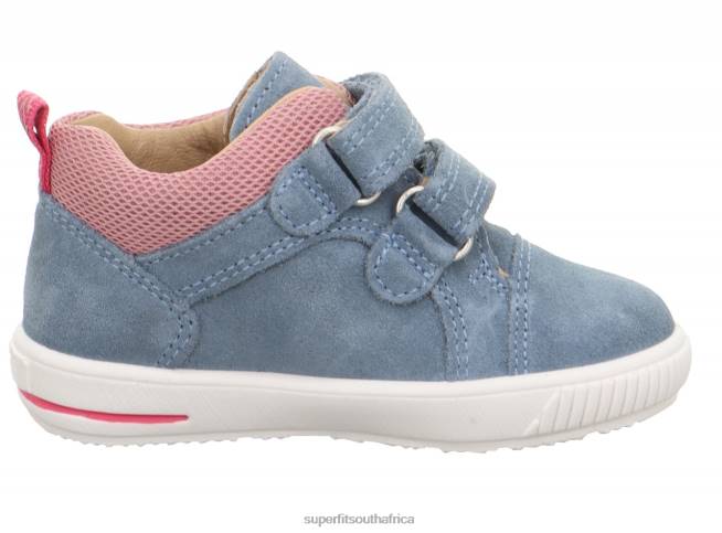 MOPPY - Sneakers low with Velcro Fastener Babies Blue/Pink NLL0342 Superfit Low Sneakers