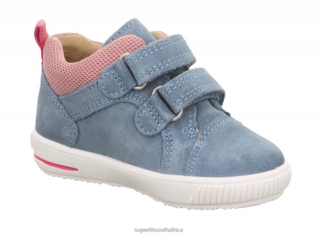 MOPPY - Sneakers low with Velcro Fastener Babies Blue/Pink NLL0342 Superfit Low Sneakers