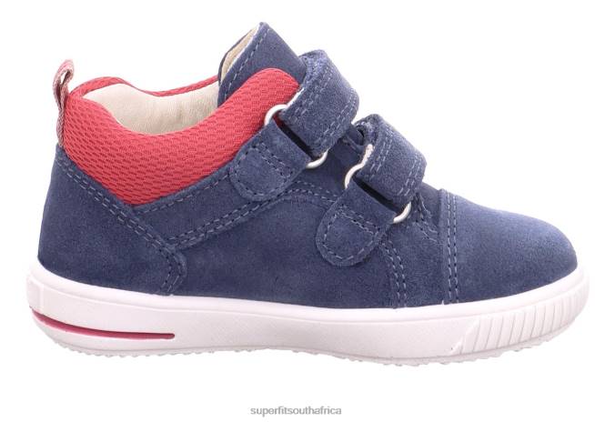 MOPPY - Sneakers low with Velcro Fastener Babies Blue/Red NLL0309 Superfit Low Sneakers