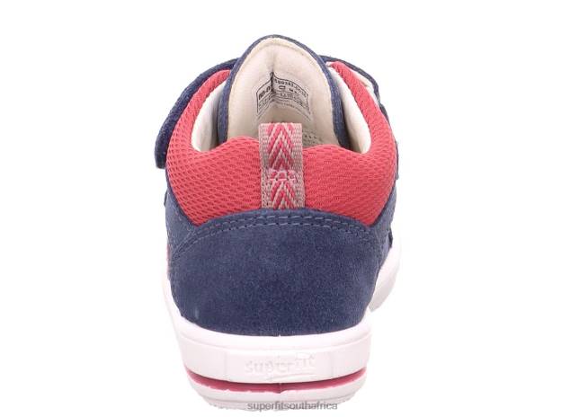 MOPPY - Sneakers low with Velcro Fastener Babies Blue/Red NLL0309 Superfit Low Sneakers