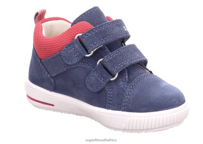 MOPPY - Sneakers low with Velcro Fastener Babies Blue/Red NLL0309 Superfit Low Sneakers