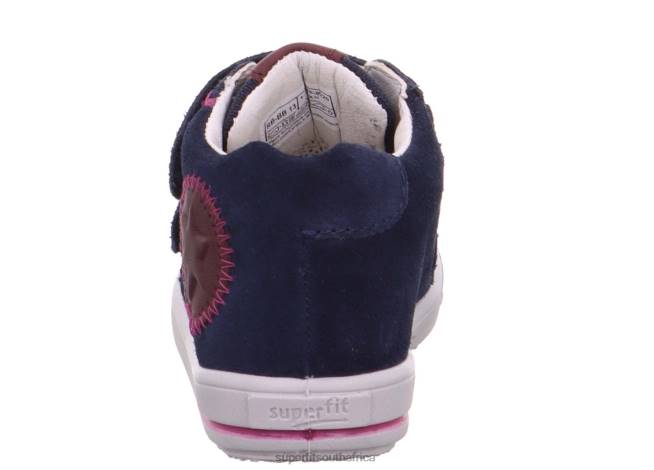 MOPPY - Sneakers low with Velcro Fastener Babies Blue/Red NLL0379 Superfit Low Sneakers