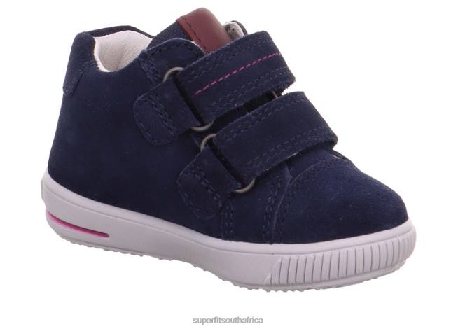 MOPPY - Sneakers low with Velcro Fastener Babies Blue/Red NLL0379 Superfit Low Sneakers