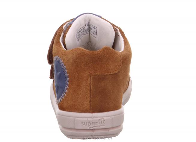 MOPPY - Sneakers low with Velcro Fastener Babies Brown/Blue NLL0376 Superfit Low Sneakers