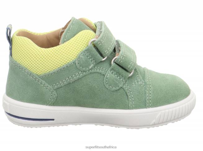 MOPPY - Sneakers low with Velcro Fastener Babies Light Green/Yellow NLL0336 Superfit Low Sneakers