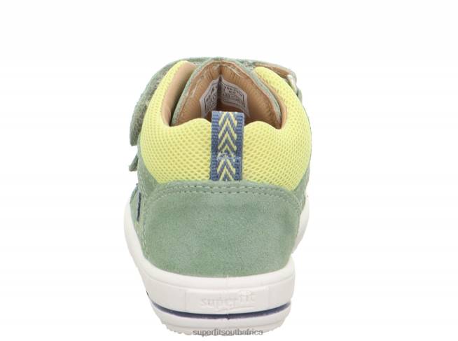 MOPPY - Sneakers low with Velcro Fastener Babies Light Green/Yellow NLL0336 Superfit Low Sneakers