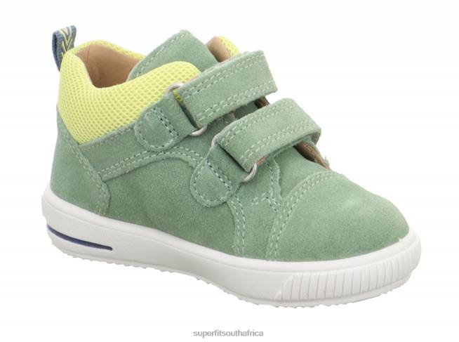 MOPPY - Sneakers low with Velcro Fastener Babies Light Green/Yellow NLL0336 Superfit Low Sneakers