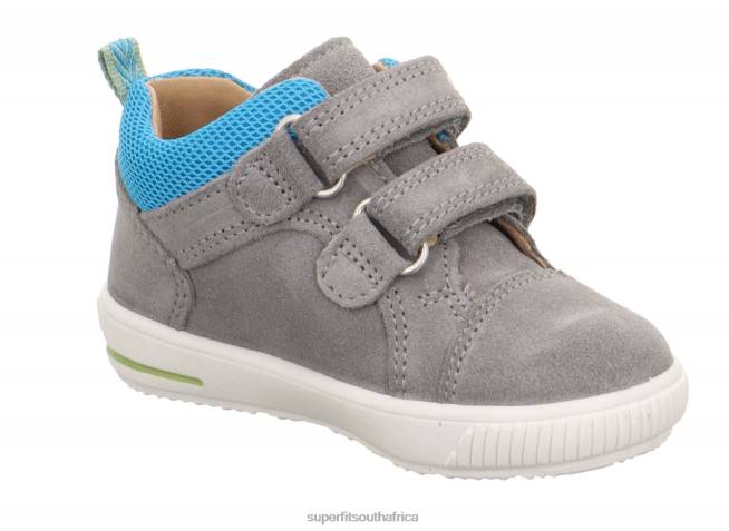 MOPPY - Sneakers low with Velcro Fastener Babies Light Grey/Blue NLL0236 Superfit Low Sneakers