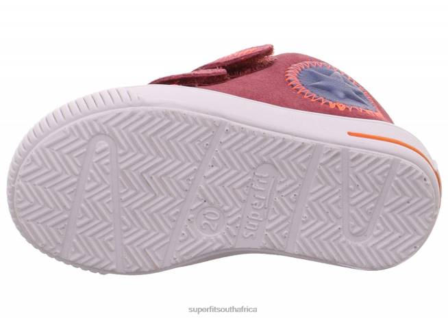 MOPPY - Sneakers low with Velcro Fastener Babies Pink/Blue NLL0375 Superfit Low Sneakers